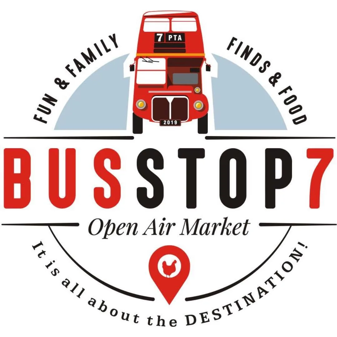 Busstop 7 logo - flea market, Pretoria East