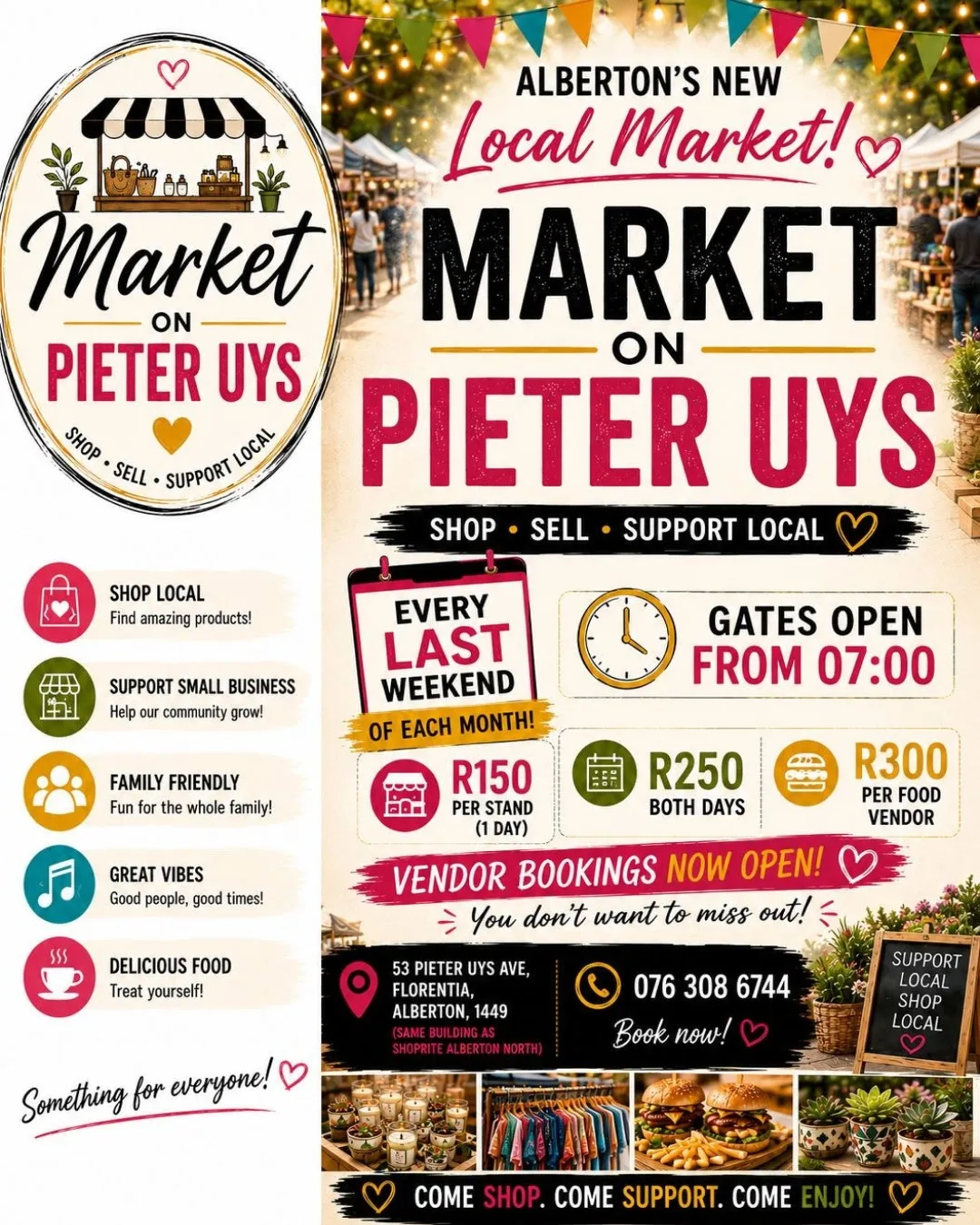 Market on Pieter Uys